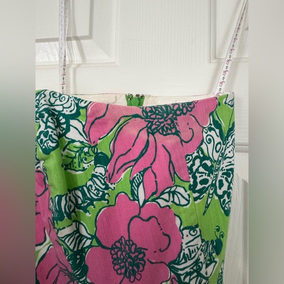 Lilly Pulitzer Strapless Dress with Pink and Green Accents - Picture 6 of 6